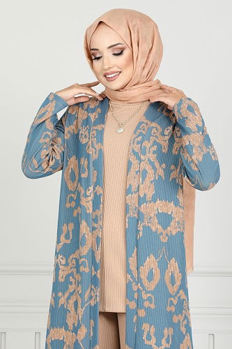 moda selvim Combined 1811LNA1042-M Blue - Thumbnail