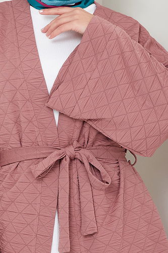 moda selvim طقم وردي 1814LNA1042-M - Thumbnail