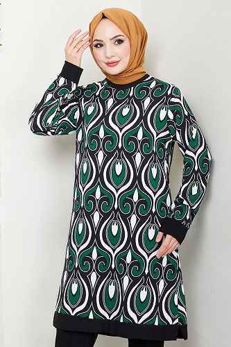 moda selvim طقم أخضر 185BO1060-M - Thumbnail