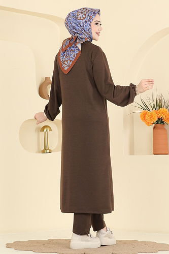 moda selvim طقم بني 1914SBL832 - Thumbnail