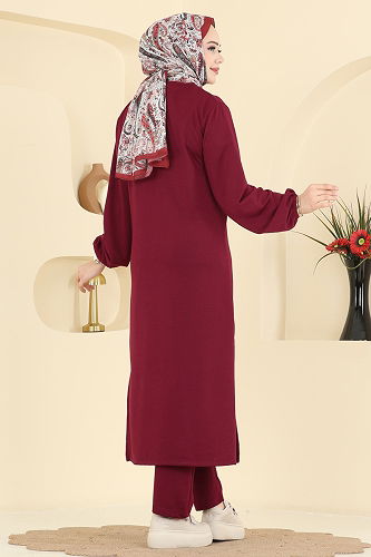 moda selvim Combined 1914SBL832 Burgundy - Thumbnail