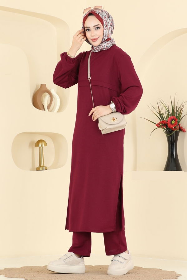 Modaselvim الاطقم طقم خمري 1914SBL832