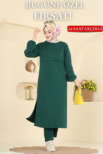 moda selvim طقم زيتي 1914SBL832 - Thumbnail