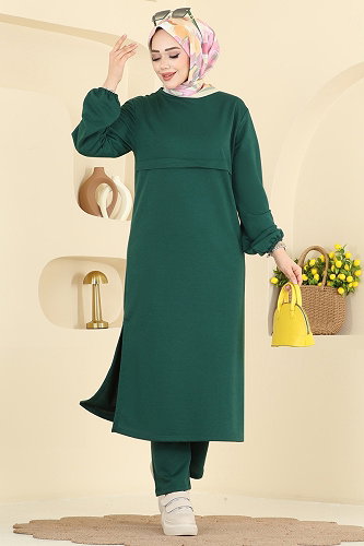 moda selvim طقم زيتي 1914SBL832 - Thumbnail