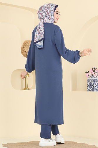 moda selvim طقم ازرق 1914SBL832 - Thumbnail