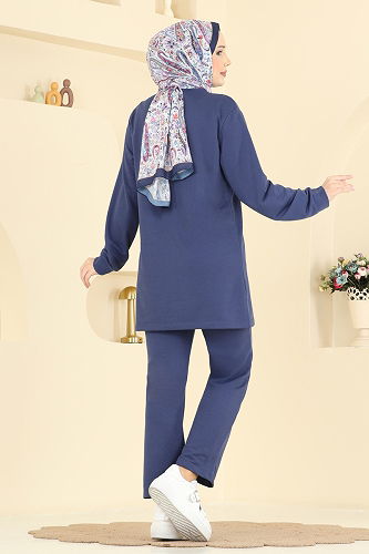 moda selvim طقم ازرق 1917SBL832 - Thumbnail