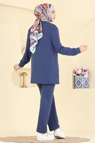 moda selvim Combined 1921SBL832 Indigo - Thumbnail