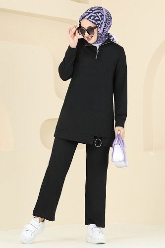 moda selvim Combined 1946FON792 Black - Thumbnail