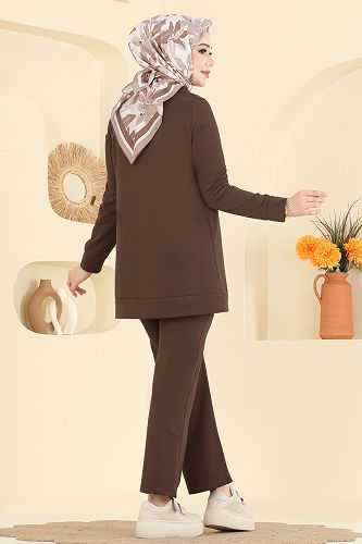 moda selvim Combined 1946FON792 Brown - Thumbnail