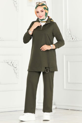 moda selvim Combined 1946FON792 Khaki - Thumbnail