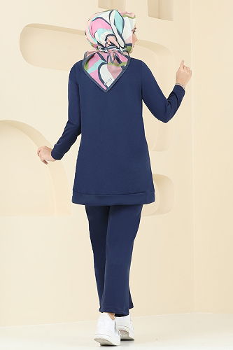 moda selvim Combined 1946FON792 Light Navy Blue - Thumbnail