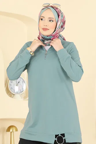 moda selvim Combined 1946FON792 Mint & Black - Thumbnail