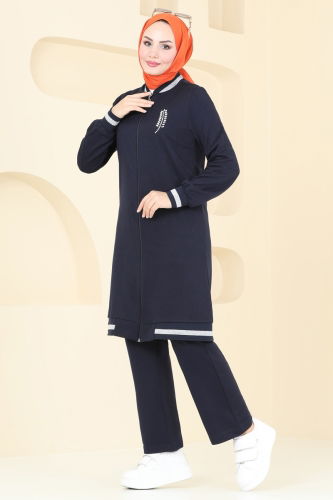 moda selvim Combined 1955FON792 Navy Blue - Thumbnail