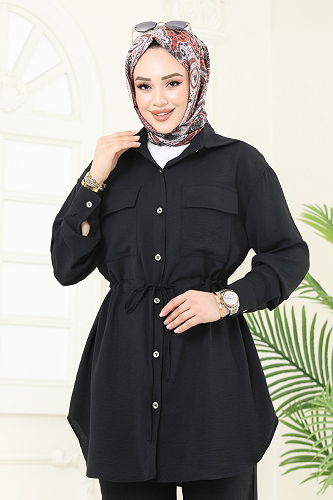 moda selvim طقم أسود 1971TRT545 - Thumbnail