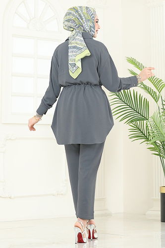 moda selvim طقم رمادي 1971TRT545 - Thumbnail