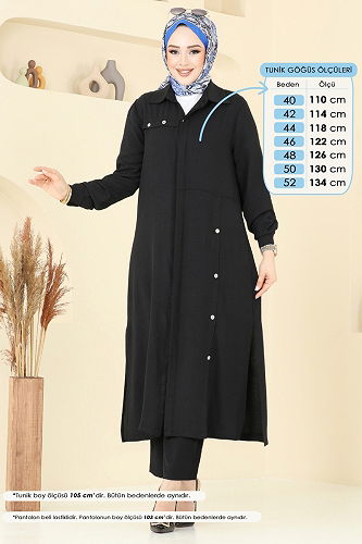 moda selvim Combined 1972TRT545 Black - Thumbnail