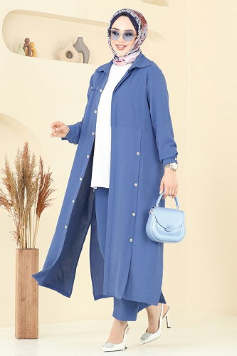 moda selvim طقم ازرق 1972TRT545 - Thumbnail