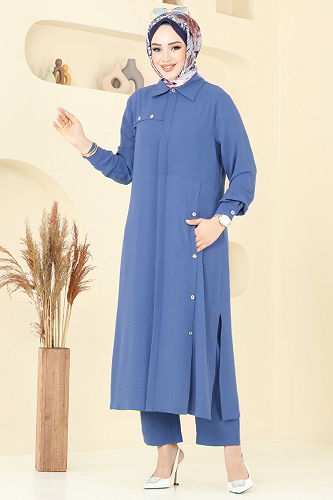 moda selvim طقم ازرق 1972TRT545 - Thumbnail