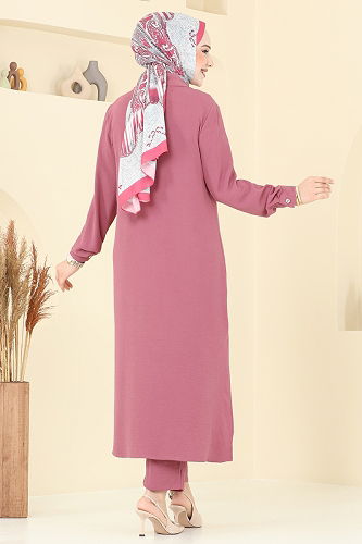 moda selvim طقم وردي 1972TRT545 - Thumbnail