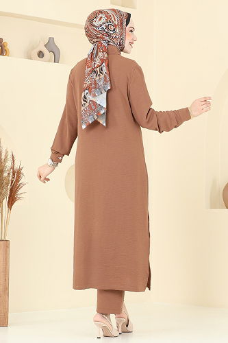 moda selvim طقم عسلي 1972TRT545 - Thumbnail