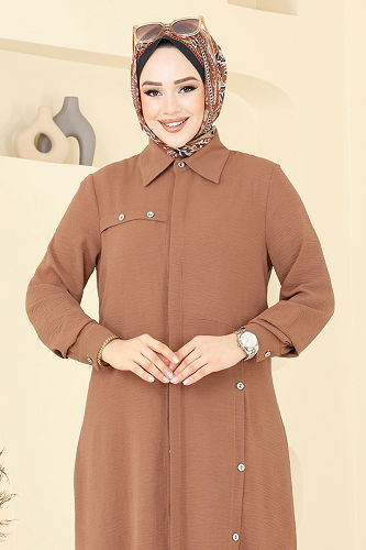 moda selvim طقم عسلي 1972TRT545 - Thumbnail