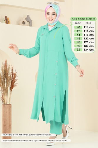 moda selvim Combined 1972TRT545 Water Green - Thumbnail