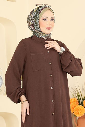 moda selvim Combined 1973TRT545 Brown - Thumbnail