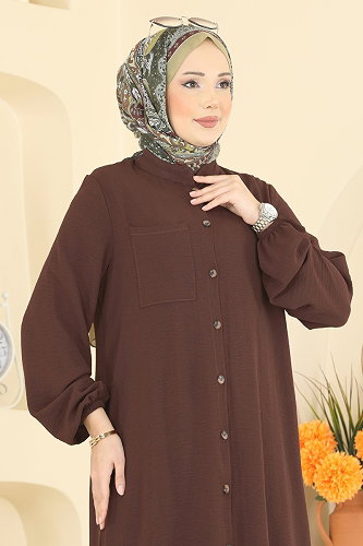 moda selvim طقم بني 1973TRT545 - Thumbnail