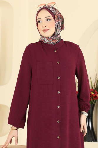 moda selvim Combined 1973TRT545 Burgundy - Thumbnail