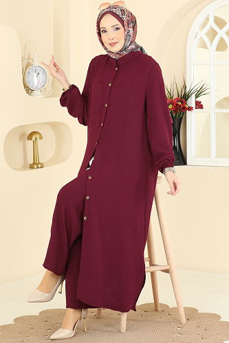 moda selvim طقم خمري 1973TRT545 - Thumbnail