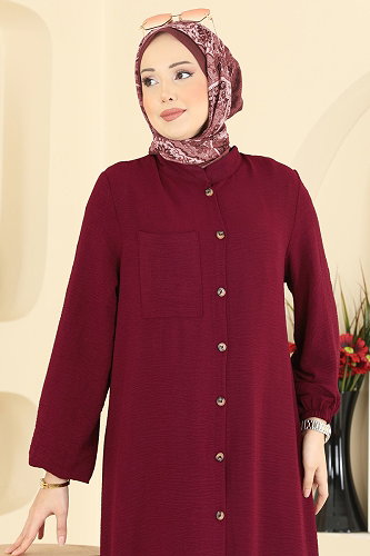 moda selvim طقم خمري 1973TRT545 - Thumbnail
