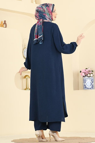 moda selvim Combined 1973TRT545 Light Navy Blue - Thumbnail