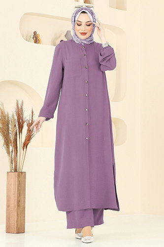moda selvim Combined 1973TRT545 Lilac - Thumbnail