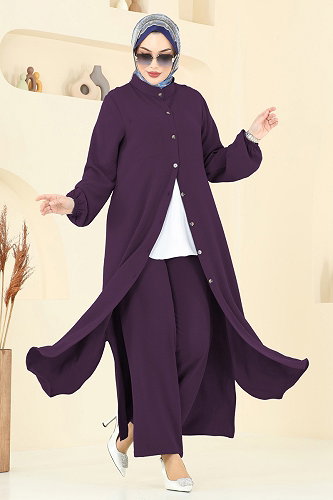 moda selvim Combined 1973TRT545 Purple - Thumbnail