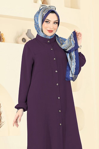 moda selvim Combined 1973TRT545 Purple - Thumbnail