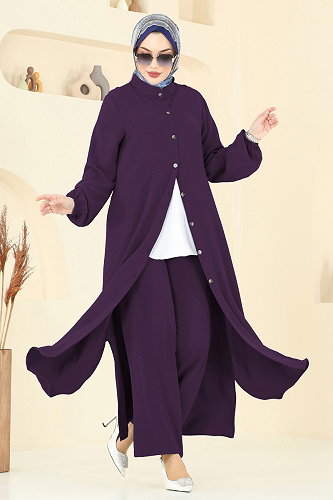moda selvim Combined 1973TRT545 Purple - Thumbnail
