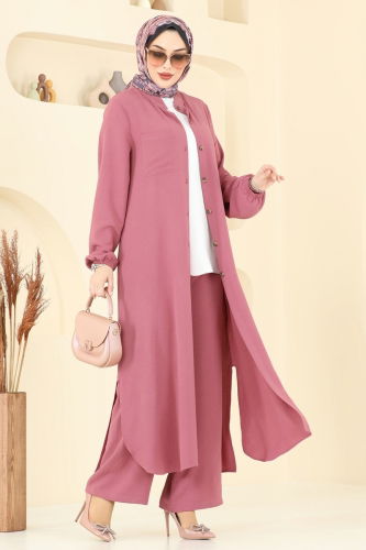 moda selvim طقم وردي 1973TRT545 - Thumbnail