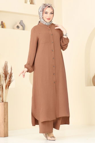 moda selvim طقم عسلي 1973TRT545 - Thumbnail