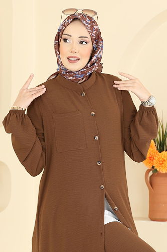 moda selvim طقم عسلي 1973TRT545 - Thumbnail