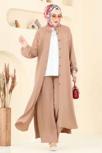 moda selvim طقم بيج 1973TRT545 - Thumbnail