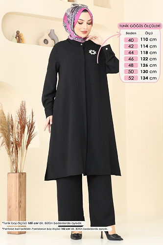 moda selvim Combined 1974TRT545 Black - Thumbnail