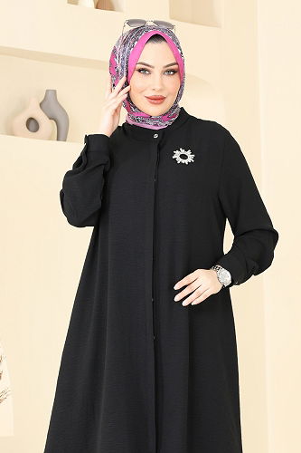 moda selvim طقم أسود 1974TRT545 - Thumbnail