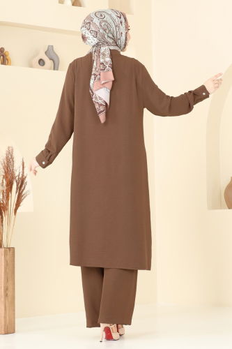 moda selvim طقم بني 1974TRT545 - Thumbnail