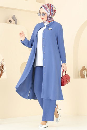 moda selvim Combined 1974TRT545 Indigo - Thumbnail