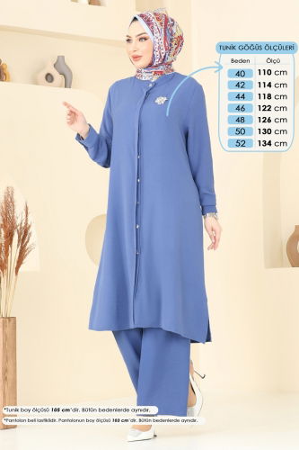 moda selvim طقم ازرق 1974TRT545 - Thumbnail