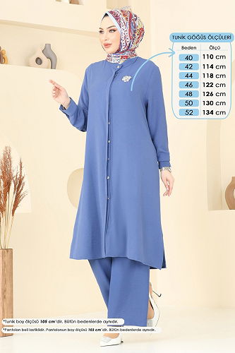 moda selvim طقم ازرق 1974TRT545 - Thumbnail