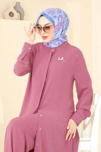 moda selvim طقم وردي 1974TRT545 - Thumbnail