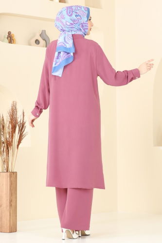 moda selvim طقم وردي 1974TRT545 - Thumbnail