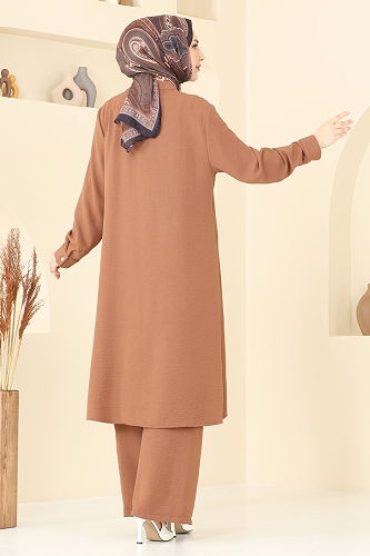 moda selvim طقم عسلي 1974TRT545 - Thumbnail