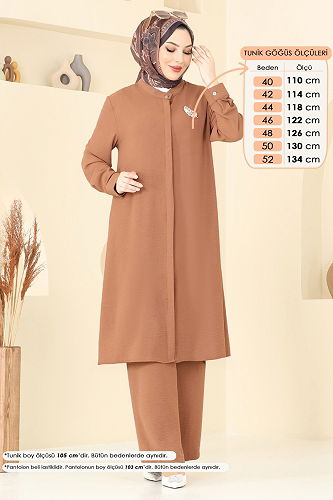 moda selvim طقم عسلي 1974TRT545 - Thumbnail